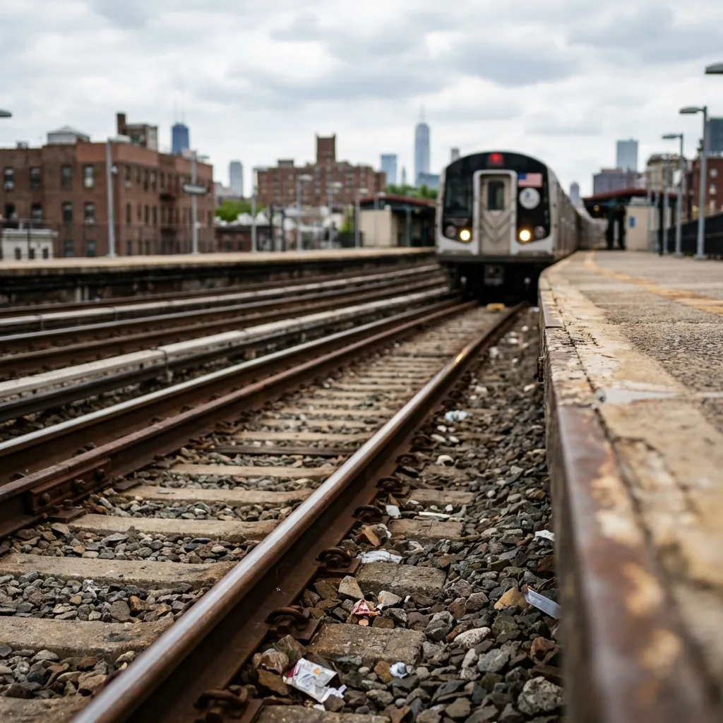 Railway station approach